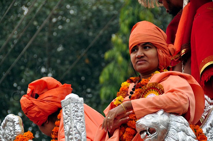 Women monks in Hinduism at the Kumbha Mela in Hardwar