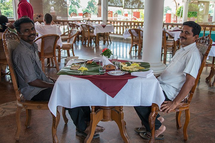 A traditional South Indian lunch fit for a king