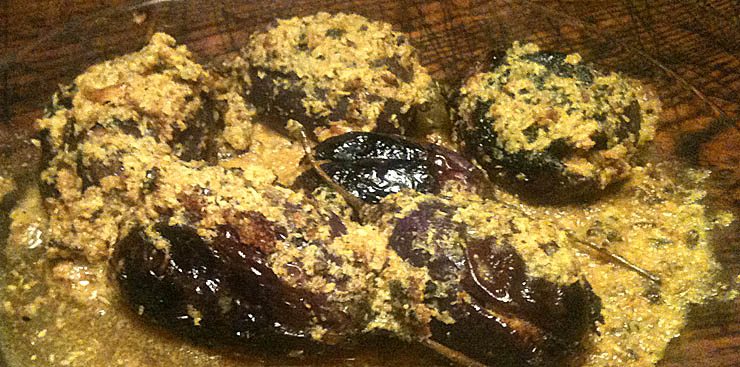 Stuffed Baby Eggplants