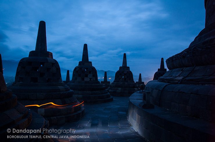 borobudur-temple-java-Indonesia pre dawn photo of the Borobudur temple in central java in Indonesia