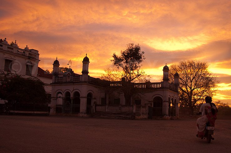 A gorgeous sunset in Chettinad