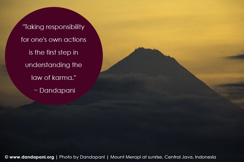 Taking Responsibility for One’s Actions