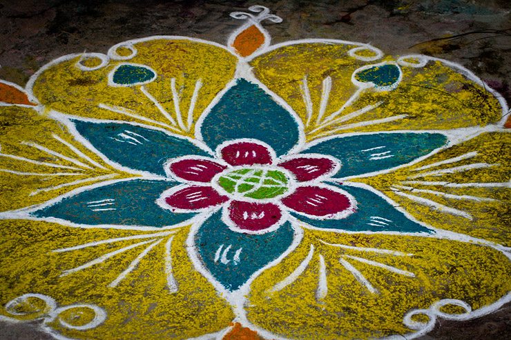 Making a Kolam