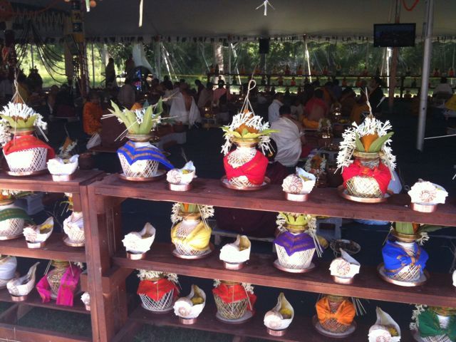 The Homa Ceremonies Begin